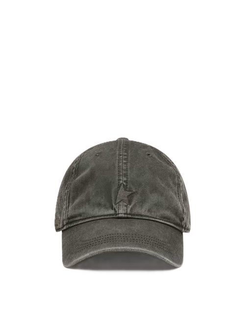 Cappellino da baseball di colore verde oliva scuro con stella ricamata ton sur ton Golden Goose | GUP02837.P002745.60529DARK KALAMATA